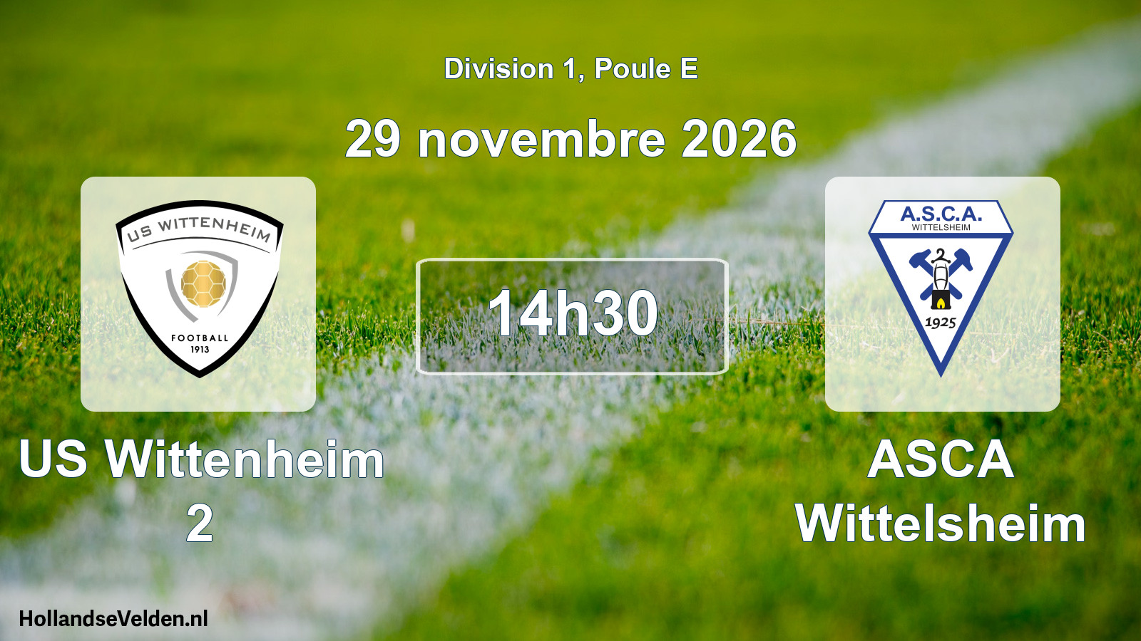 Scheduled Match: US Wittenheim 2 - ASCA Wittelsheim (29 November 2026)