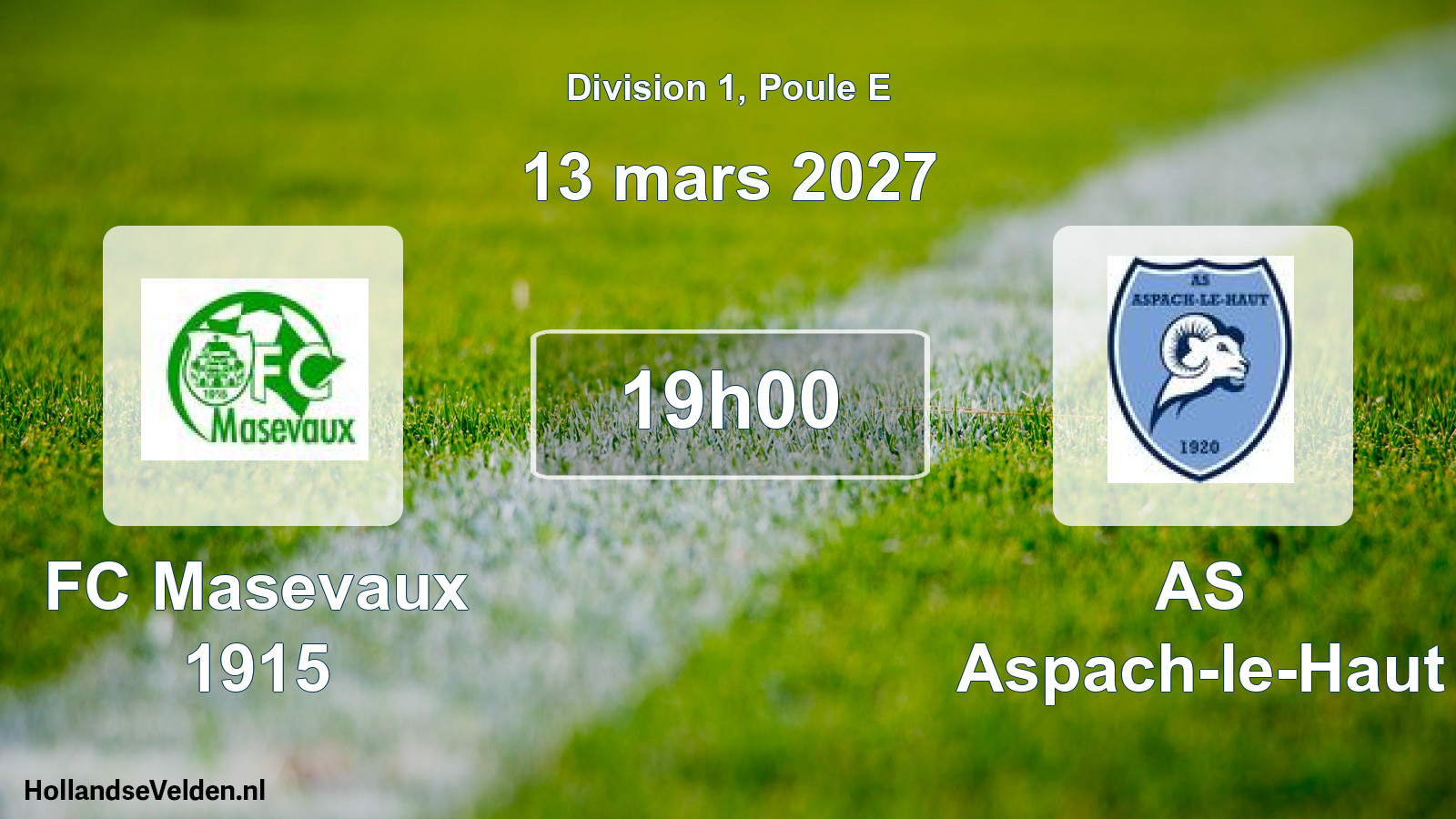 Match programmé: FC Masevaux 1915 - AS Aspach-le-Haut (3 avril 2027)