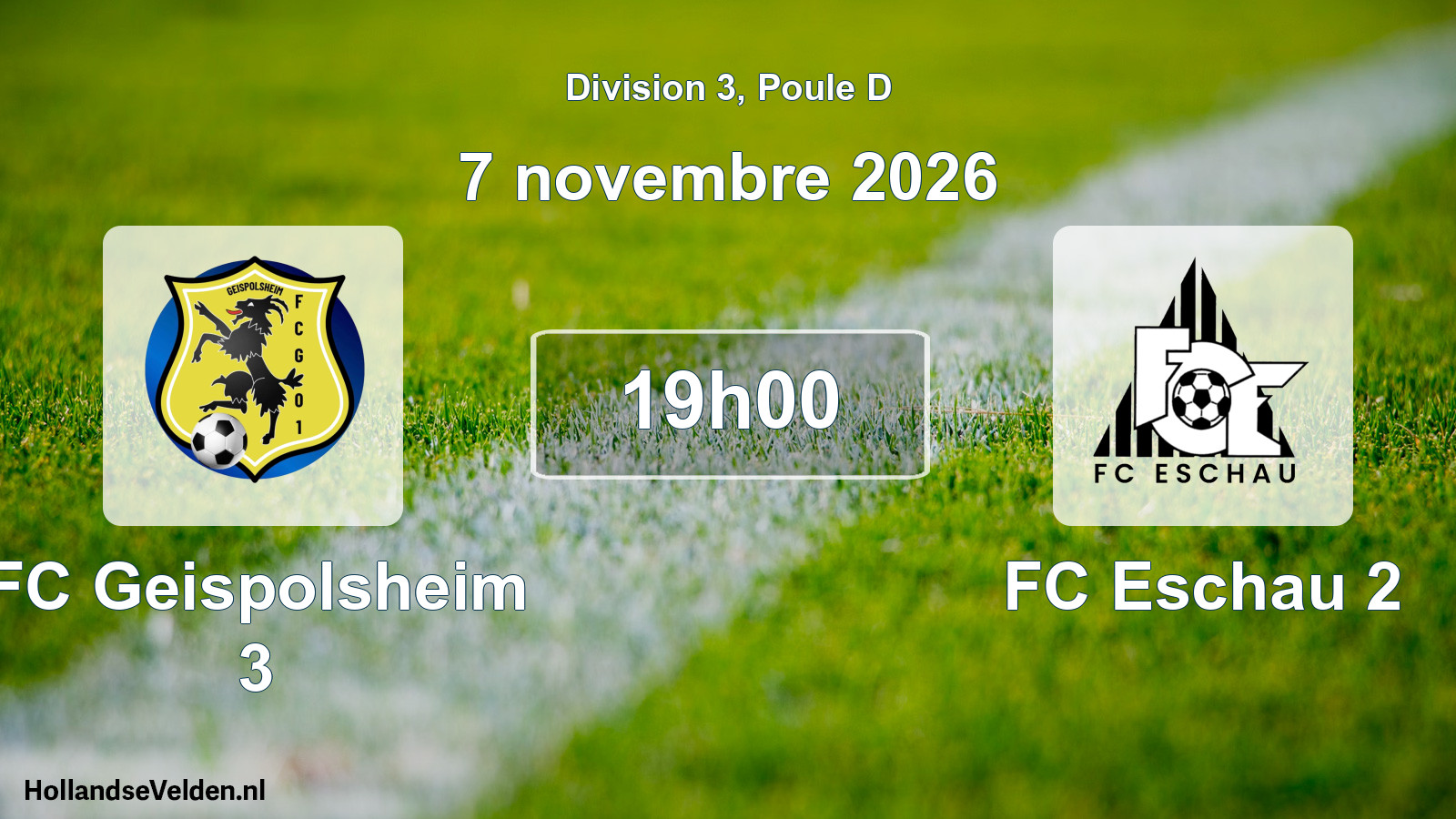Scheduled Match: FC Geispolsheim 3 - FC Eschau 2 (7 November 2026)