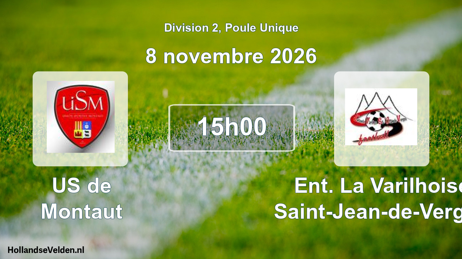 Match programmé: US de Montaut - Ent. La Varilhoise Saint-Jean-de-Verges (8 novembre 2026)