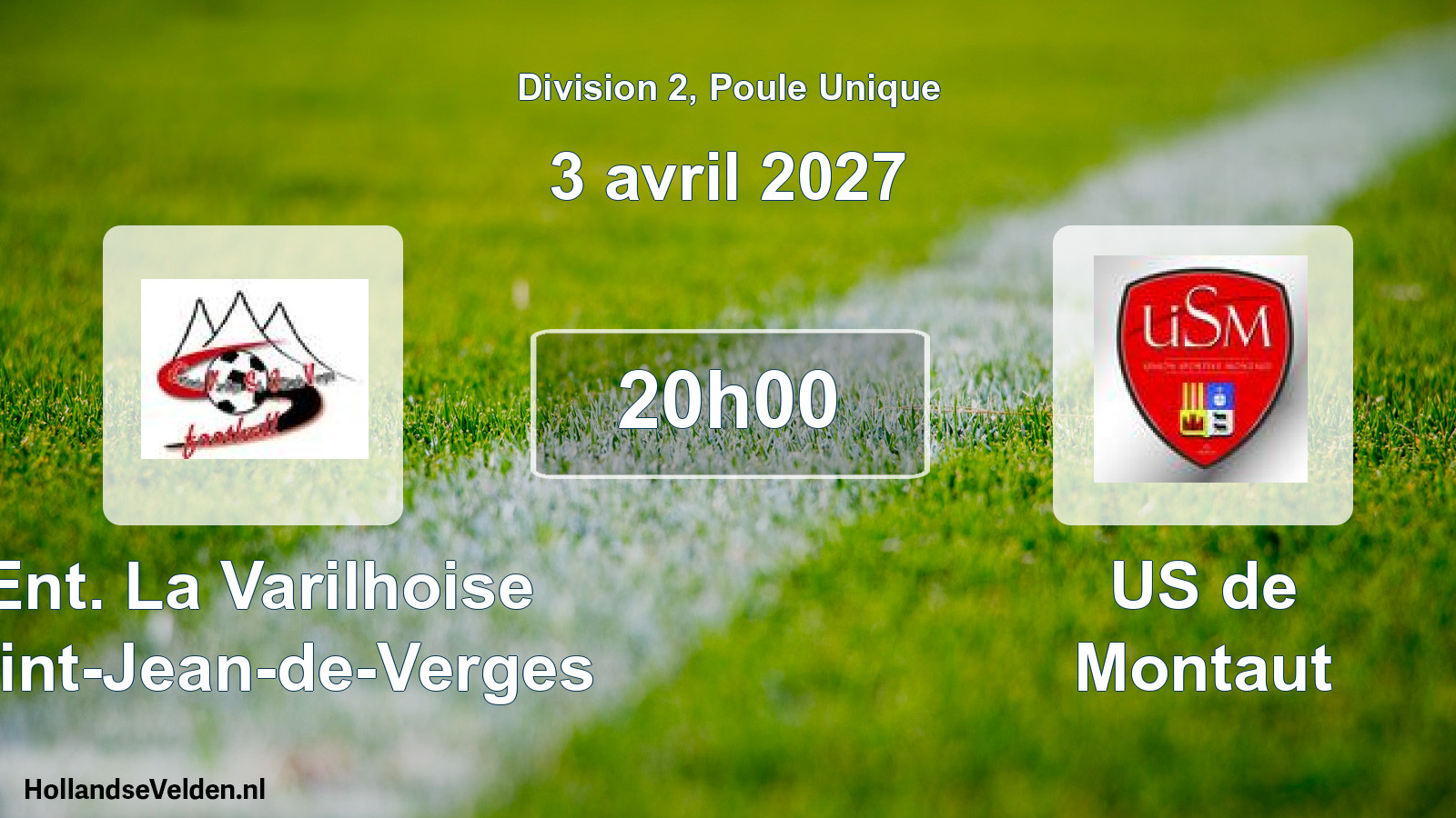 Geplande wedstrijd: Ent. La Varilhoise Saint-Jean-de-Verges - US de Montaut (3 april 2027)