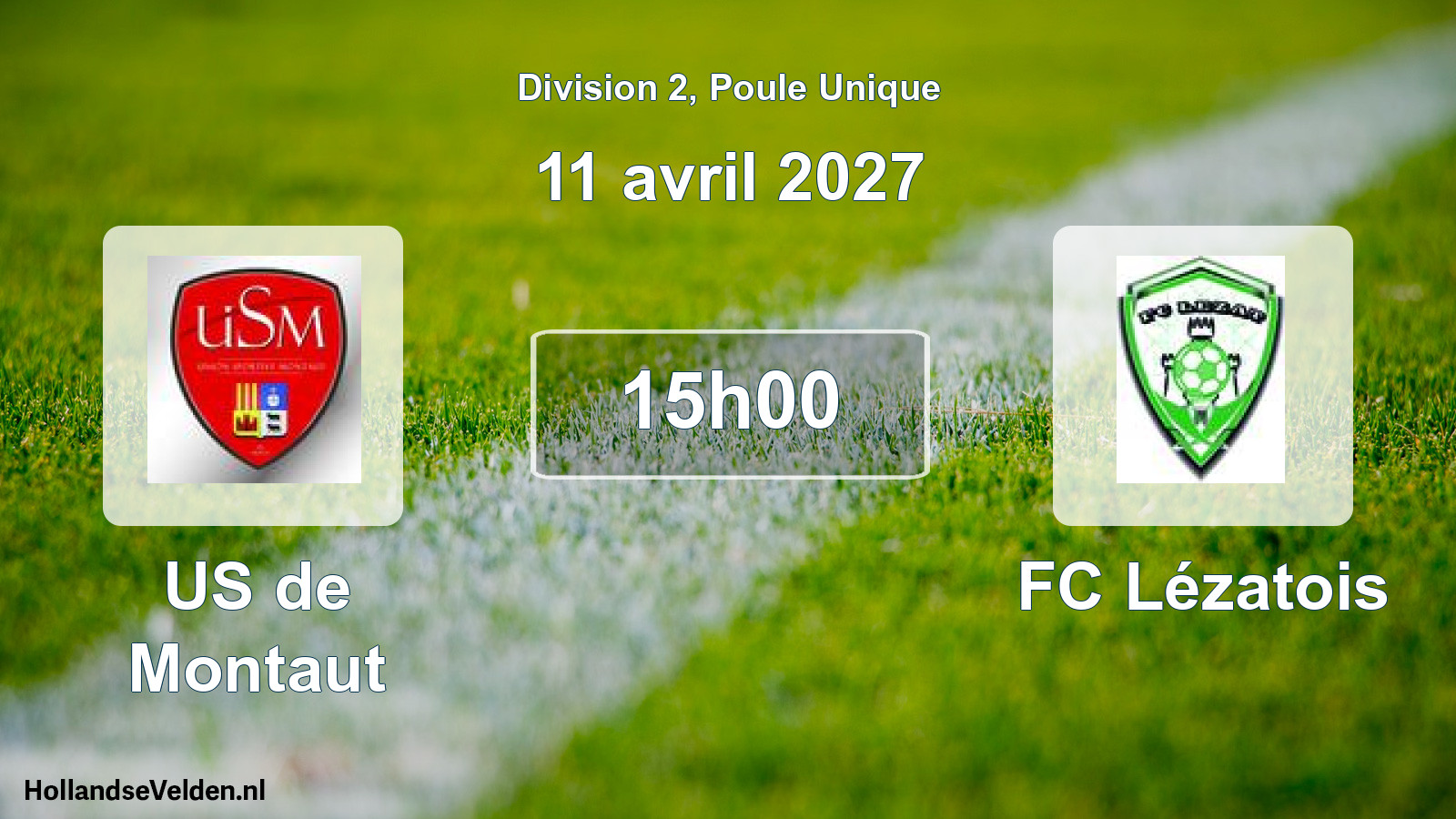 Match programmé: US de Montaut - FC Lézatois (11 avril 2027)