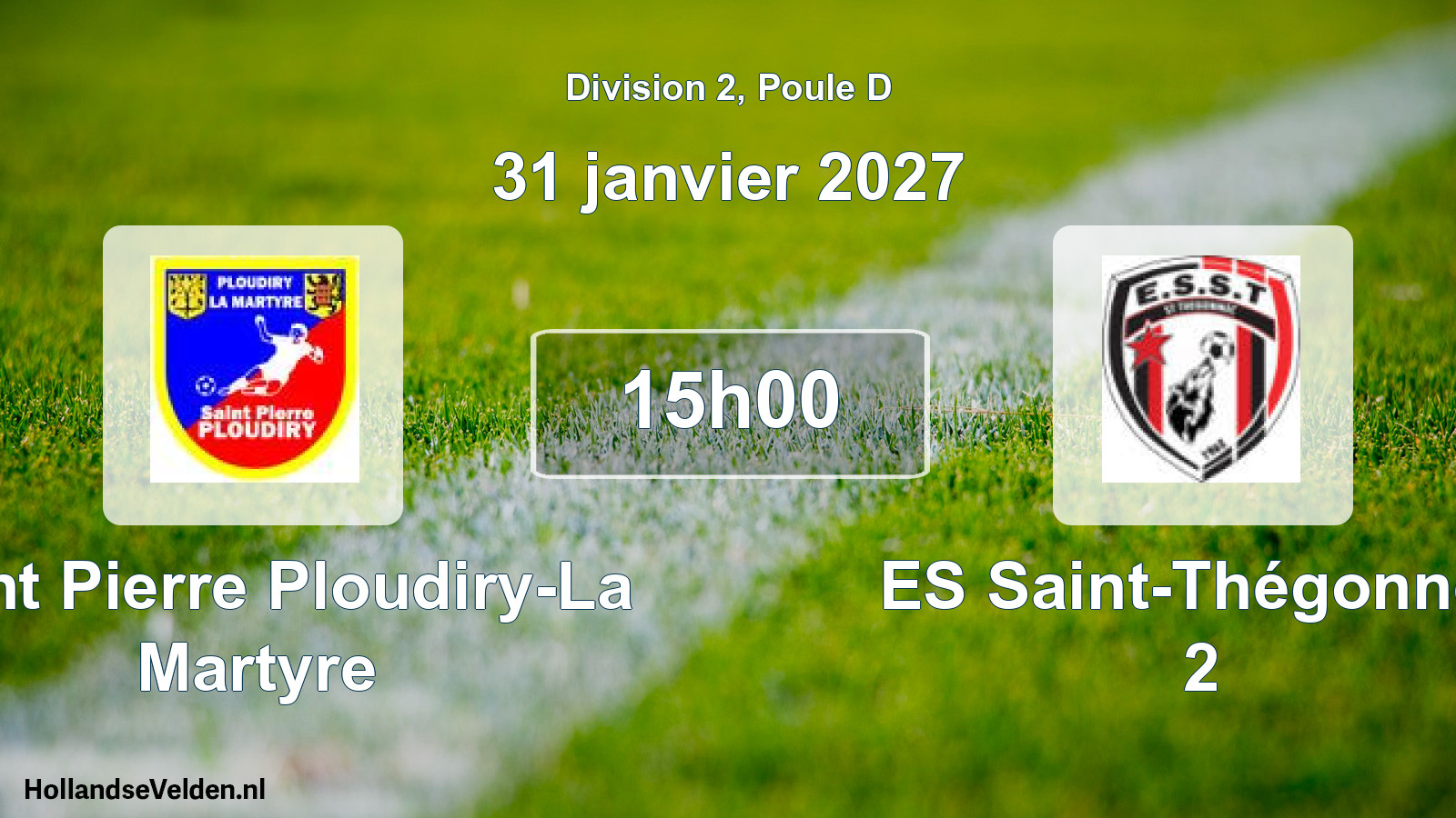 Scheduled Match: Saint Pierre Ploudiry-La Martyre - ES Saint-Thégonnec 2 (31 January 2027)