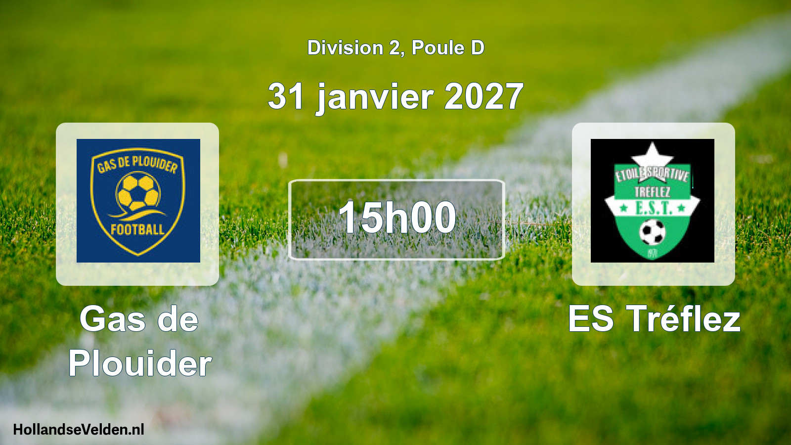 Scheduled Match: Gas de Plouider - ES Tréflez (31 January 2027)