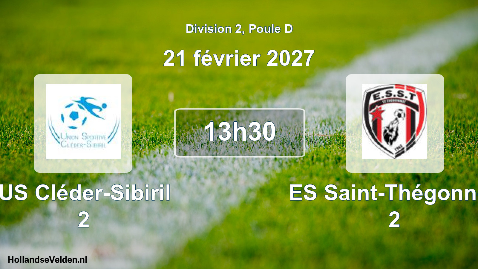 Scheduled Match: US Cléder-Sibiril 2 - ES Saint-Thégonnec 2 (21 February 2027)