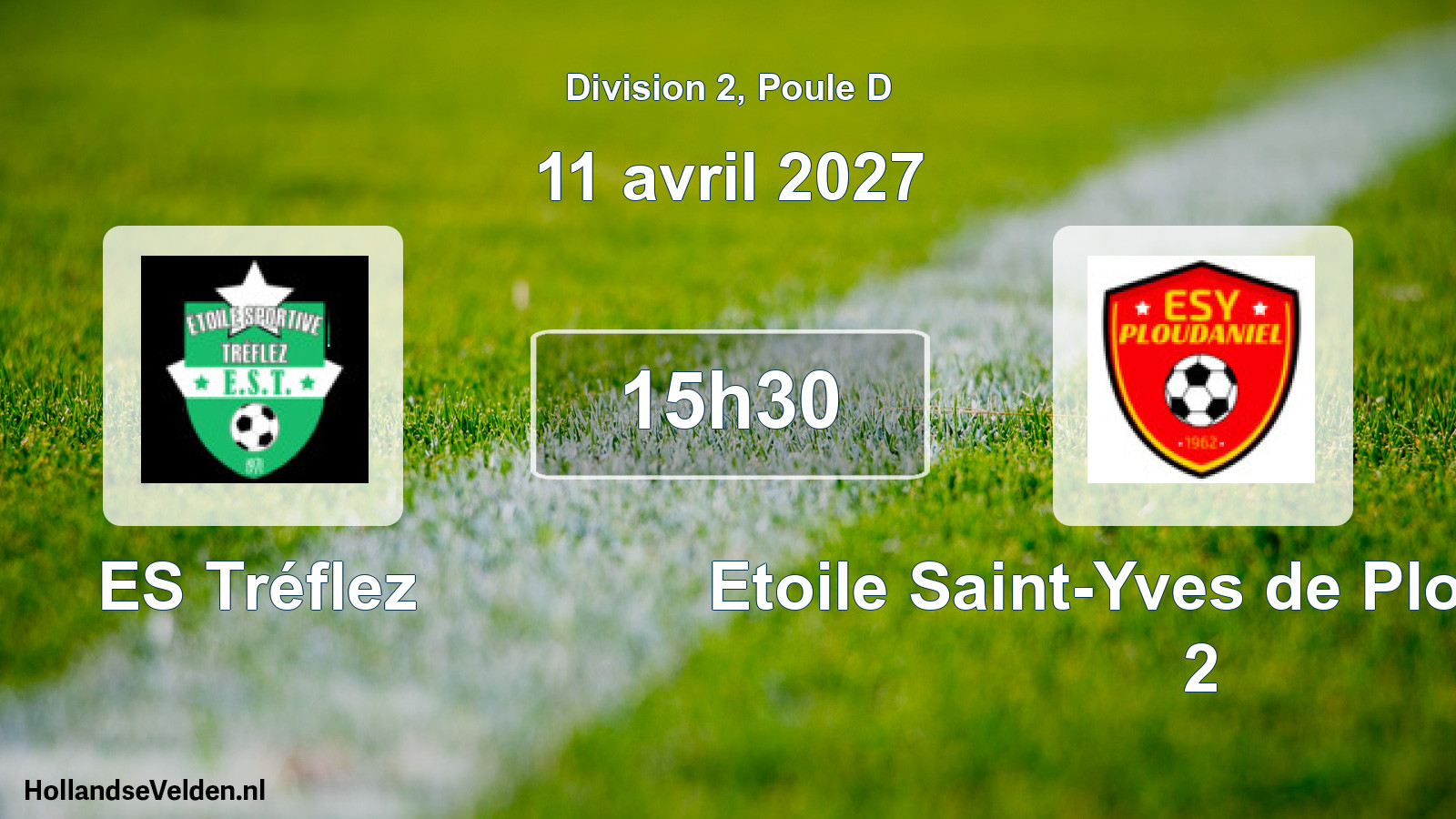 Match programmé: ES Tréflez - Etoile Saint-Yves de Ploudaniel 2 (11 avril 2027)