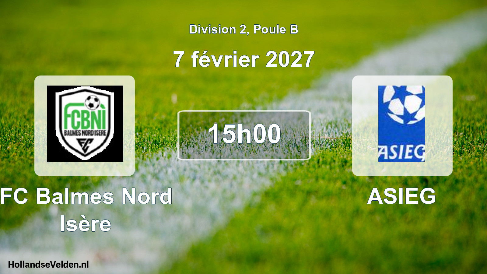 Scheduled Match: FC Balmes Nord Isère - ASIEG (7 February 2027)