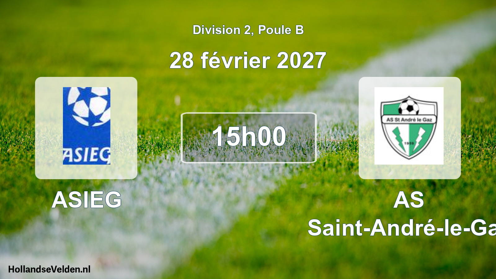 Scheduled Match: ASIEG - AS Saint-André-le-Gaz (28 February 2027)