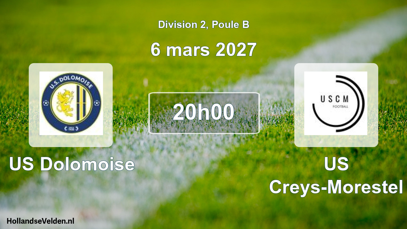 Scheduled Match: US Dolomoise - US Creys-Morestel (6 March 2027)