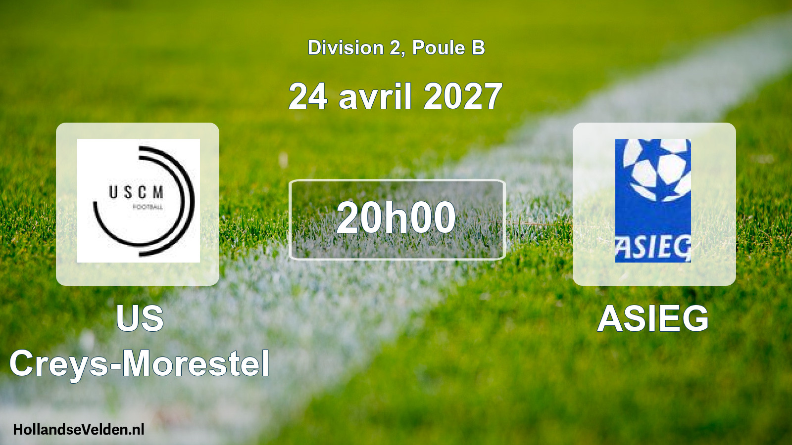Geplande wedstrijd: US Creys-Morestel - ASIEG (24 april 2027)