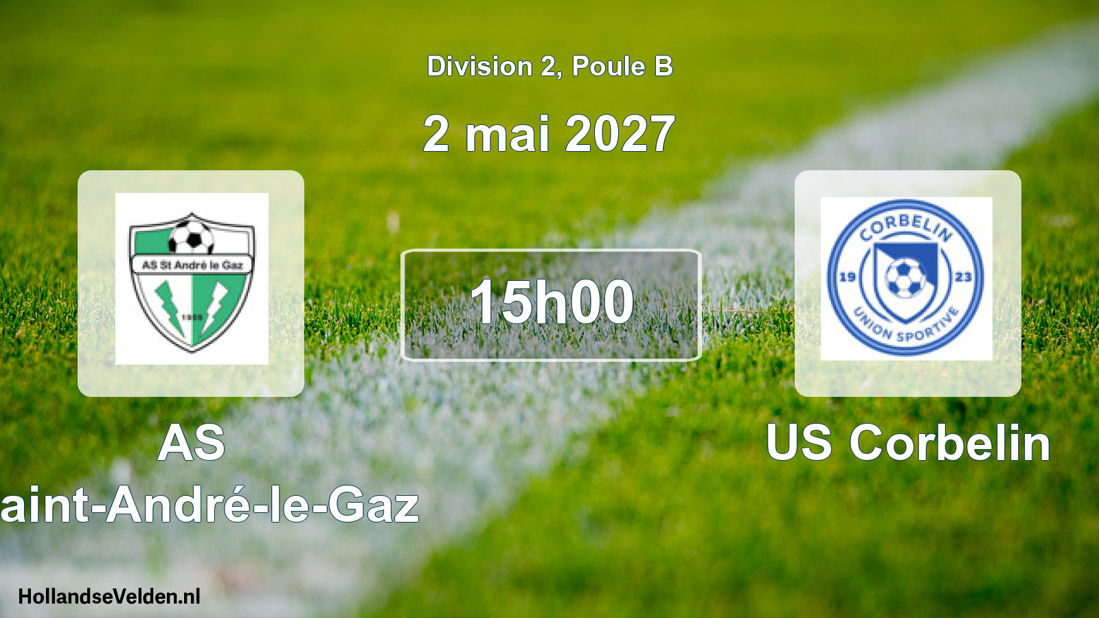 Scheduled Match: AS Saint-André-le-Gaz - US Corbelin (2 May 2027)