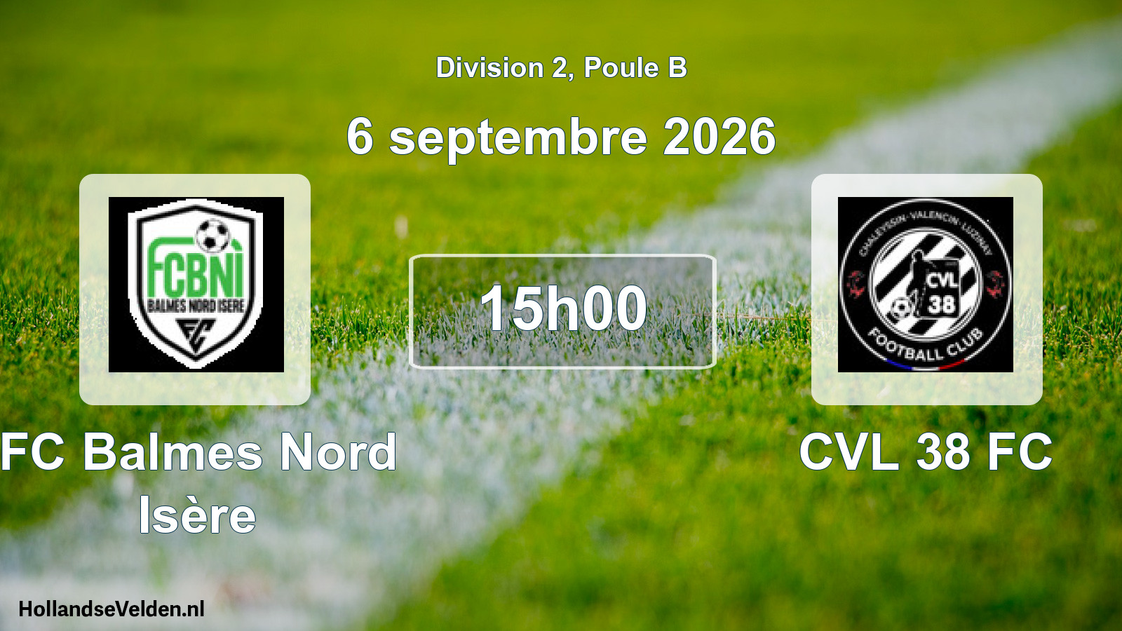 Scheduled Match: FC Balmes Nord Isère - CVL 38 FC (6 September 2026)