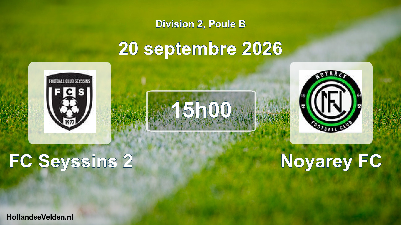 Scheduled Match: FC Seyssins 2 - Noyarey FC (20 September 2026)