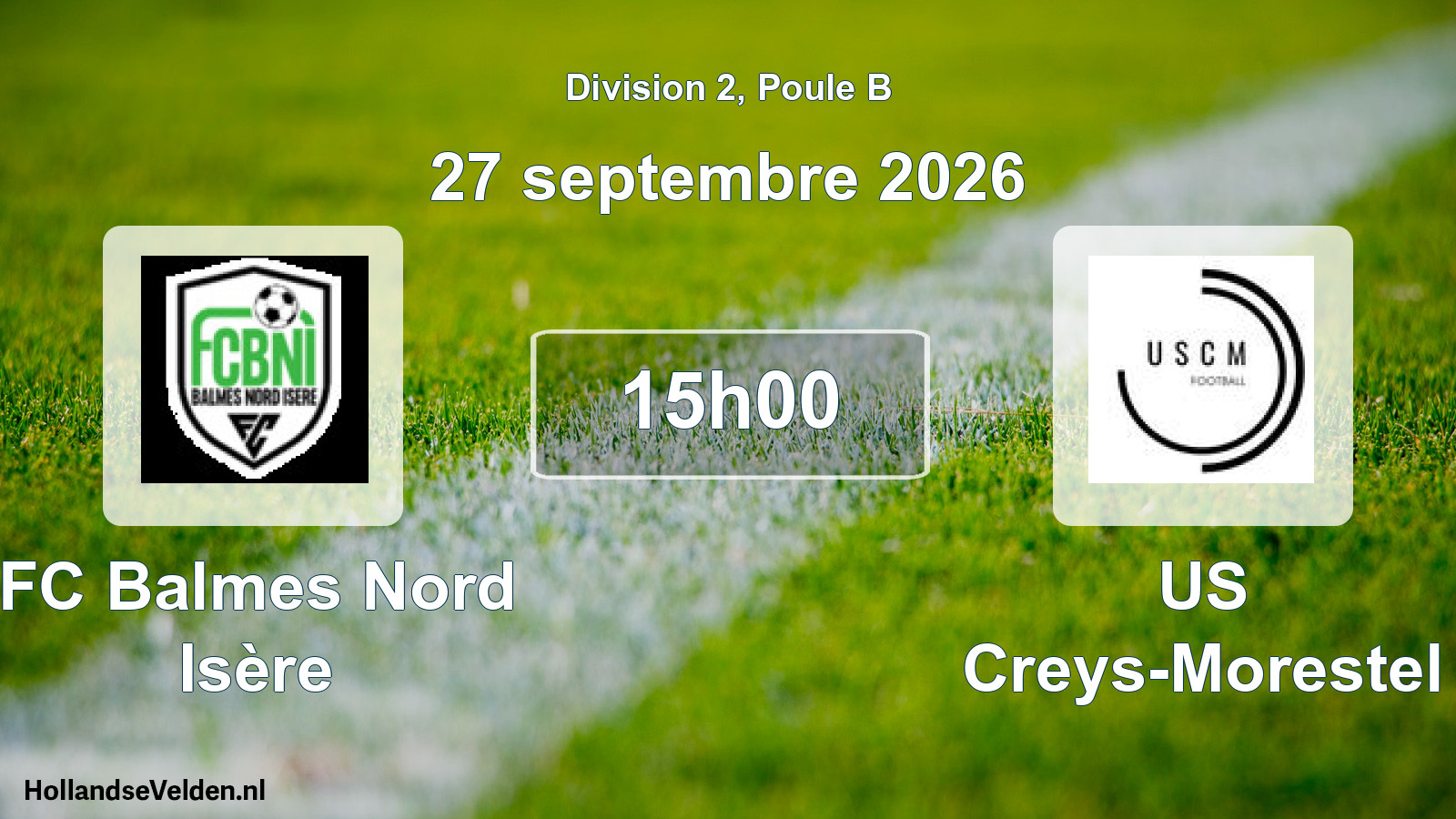 Scheduled Match: FC Balmes Nord Isère - US Creys-Morestel (27 September 2026)