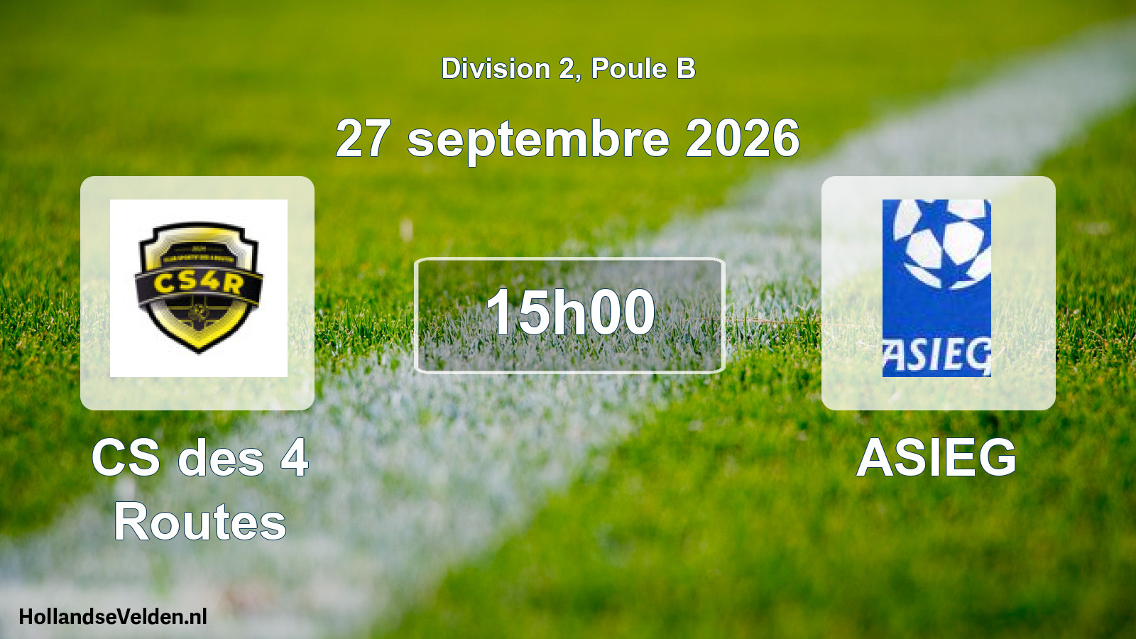 Scheduled Match: CS des 4 Routes - ASIEG (27 September 2026)