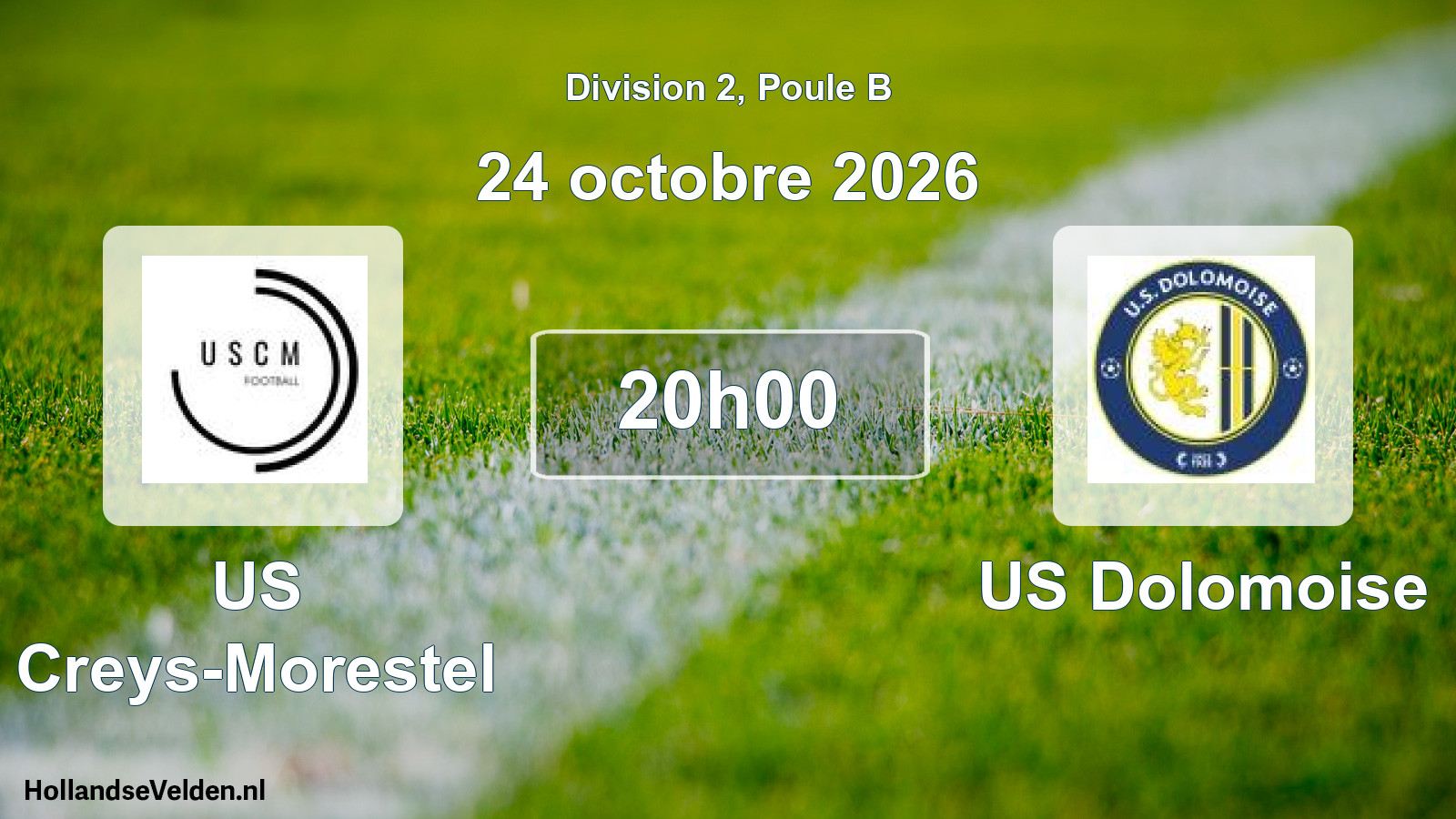 Geplande wedstrijd: US Creys-Morestel - US Dolomoise (24 oktober 2026)