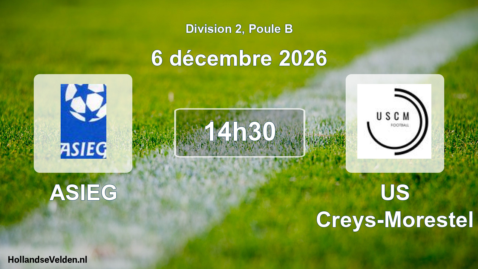Scheduled Match: ASIEG - US Creys-Morestel (6 December 2026)