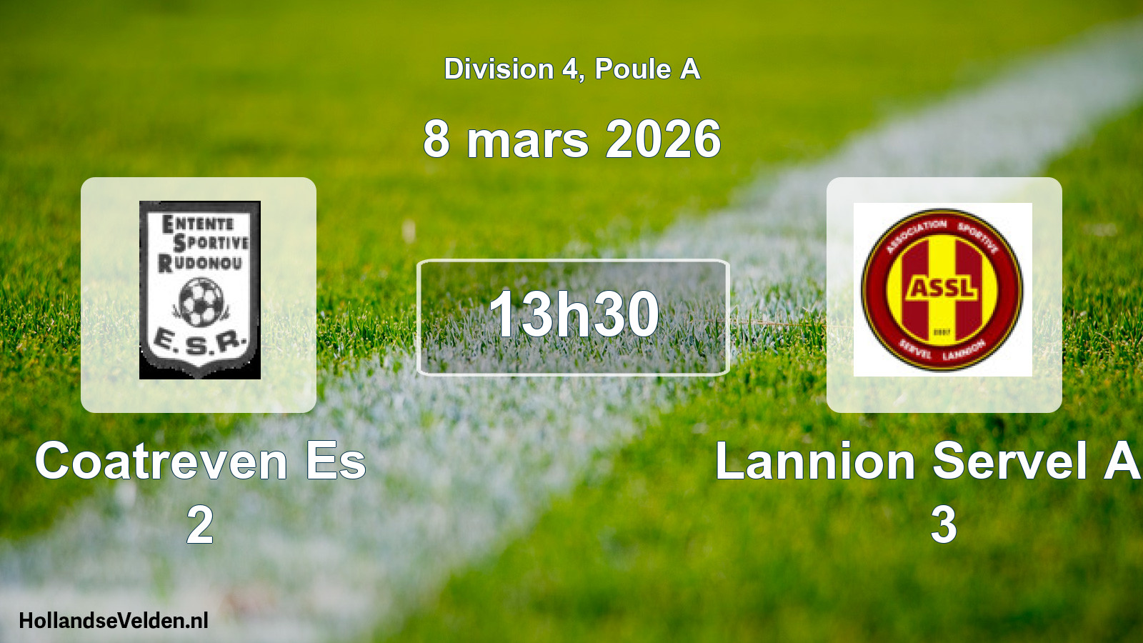 Scheduled Match: Coatreven Es 2 - Lannion Servel AS 3 (8 March 2026)