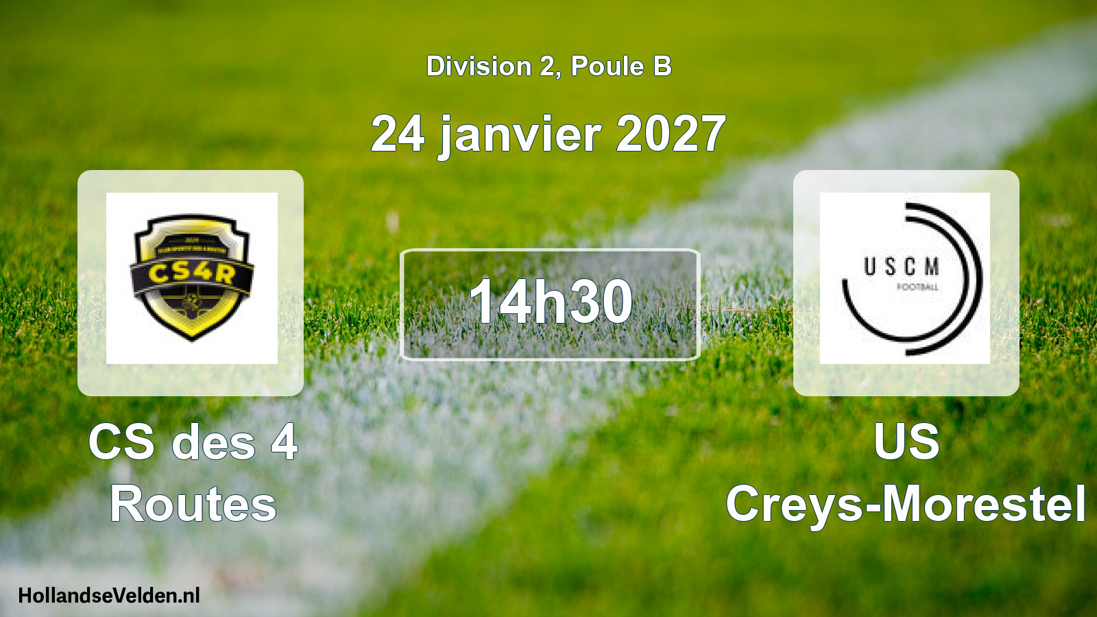Geplande wedstrijd: CS des 4 Routes - US Creys-Morestel (24 januari 2027)