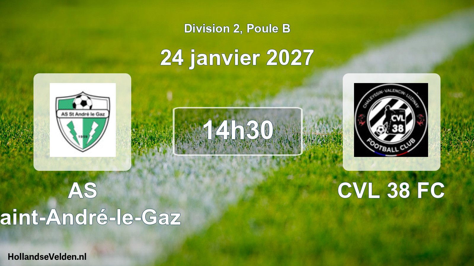 Scheduled Match: AS Saint-André-le-Gaz - CVL 38 FC (24 January 2027)