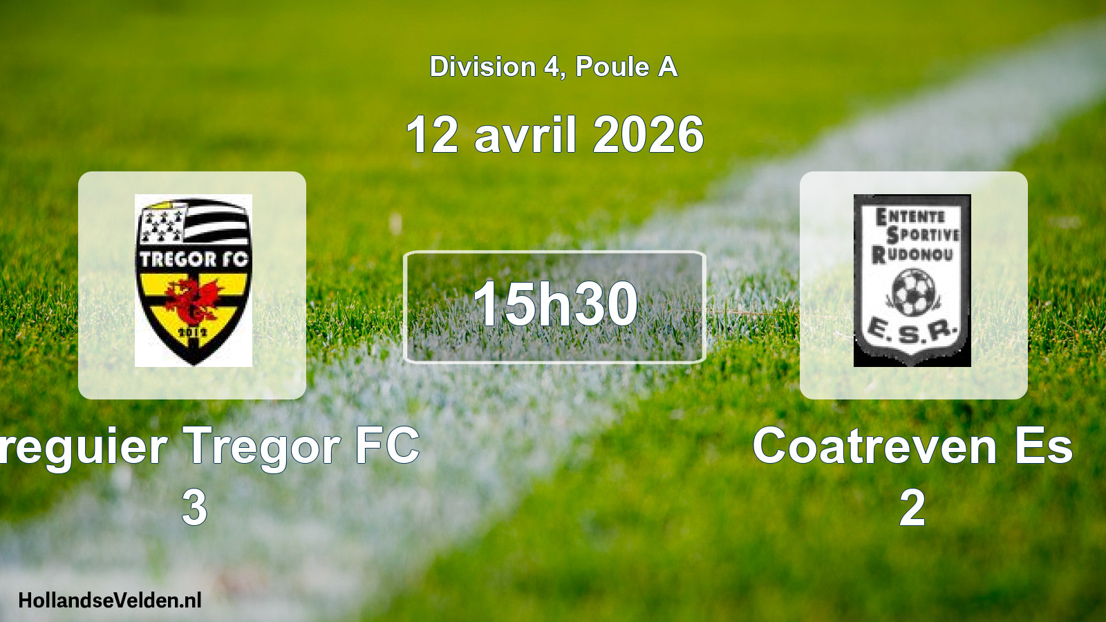 Geplande wedstrijd: Treguier Tregor FC 3 - Coatreven Es 2 (12 april 2026)
