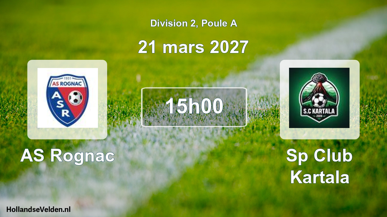 Geplande wedstrijd: AS Rognac - Sp Club Kartala (21 maart 2027)