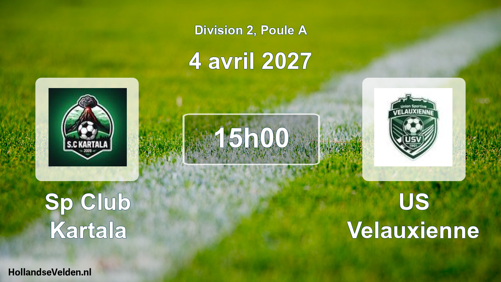 Geplande wedstrijd: Sp Club Kartala - US Velauxienne (4 april 2027)