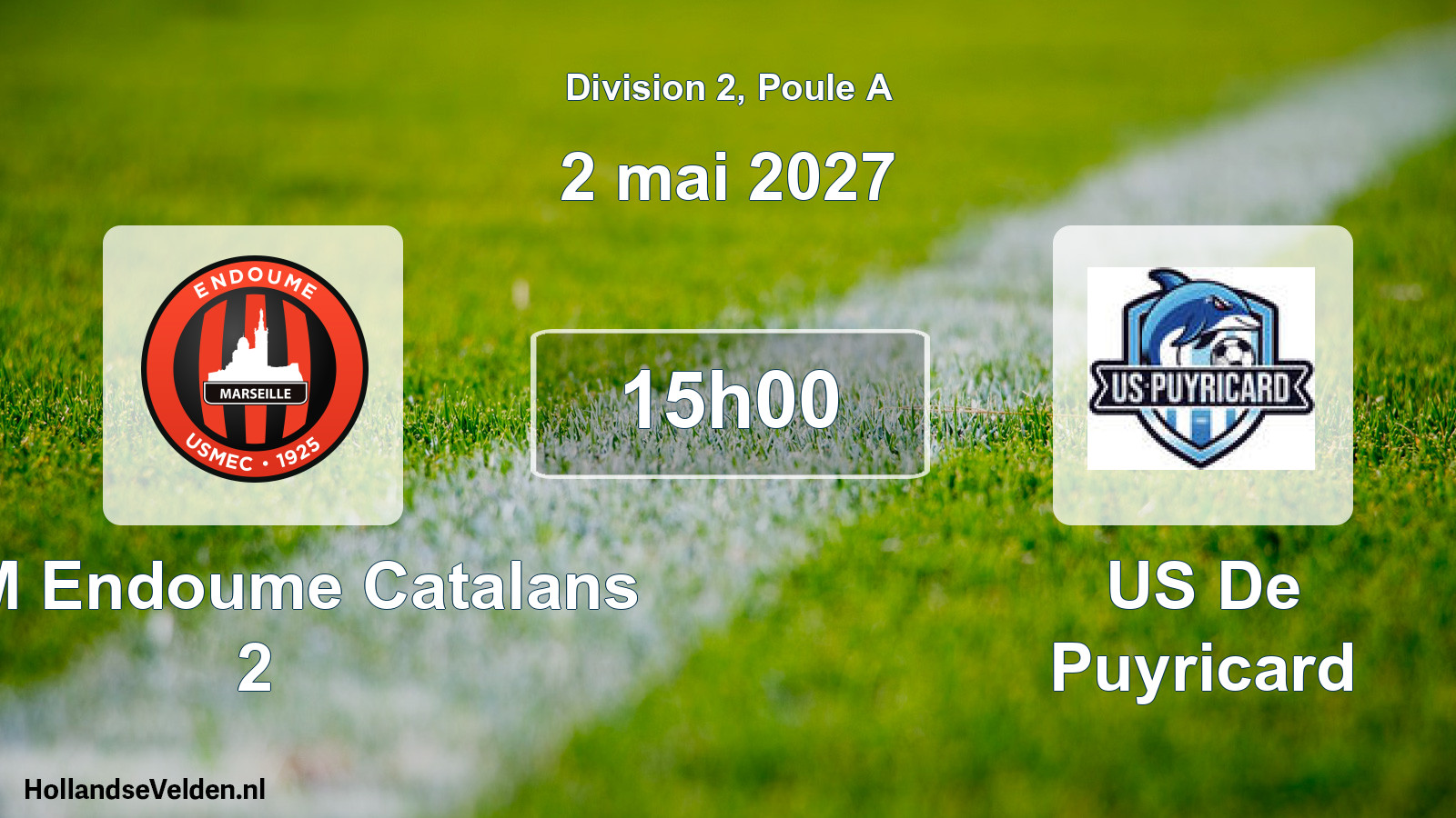 Geplande wedstrijd: USM Endoume Catalans 2 - US De Puyricard (2 mei 2027)