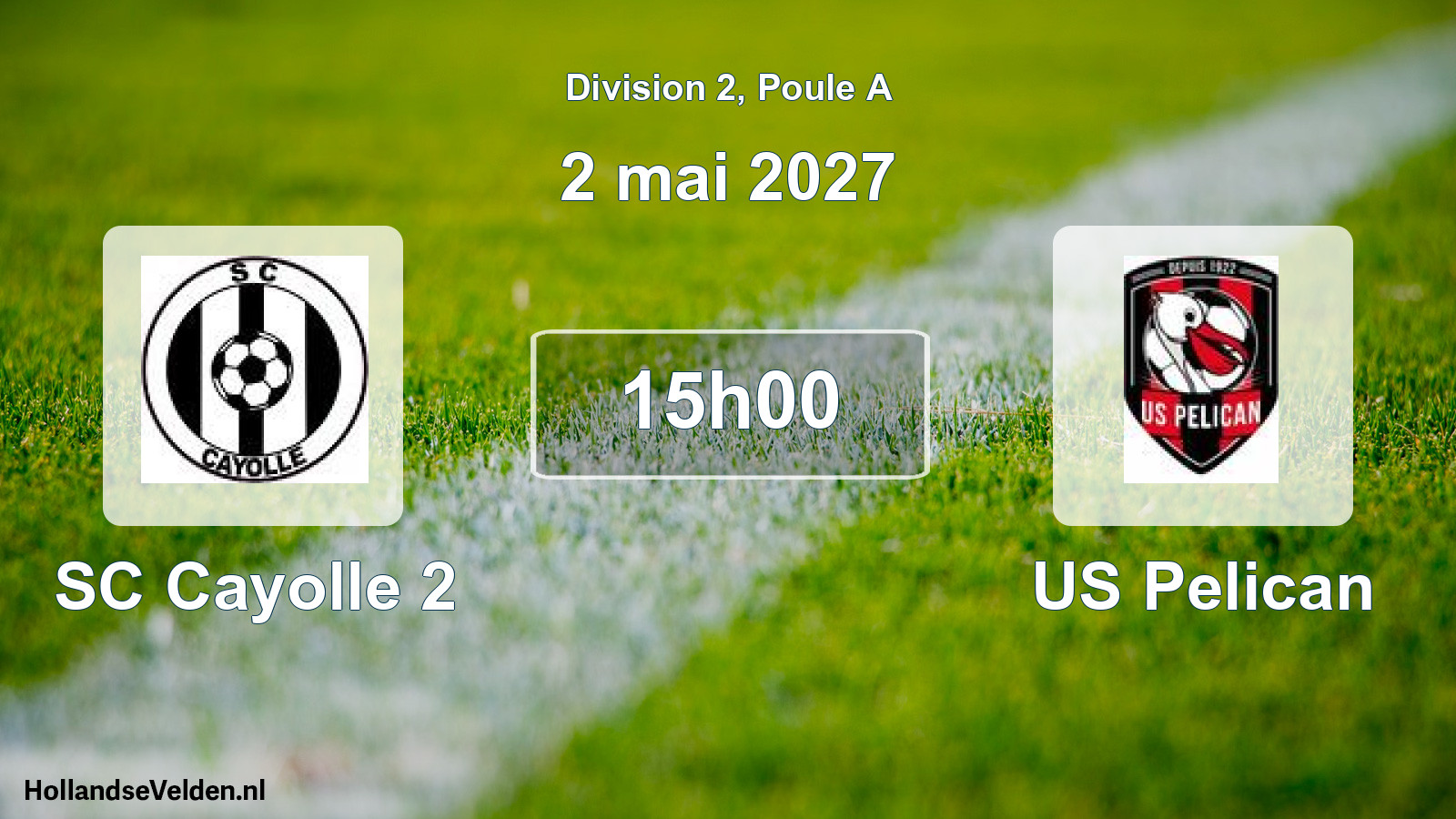 Match programmé: SC Cayolle 2 - US Pelican (2 mai 2027)