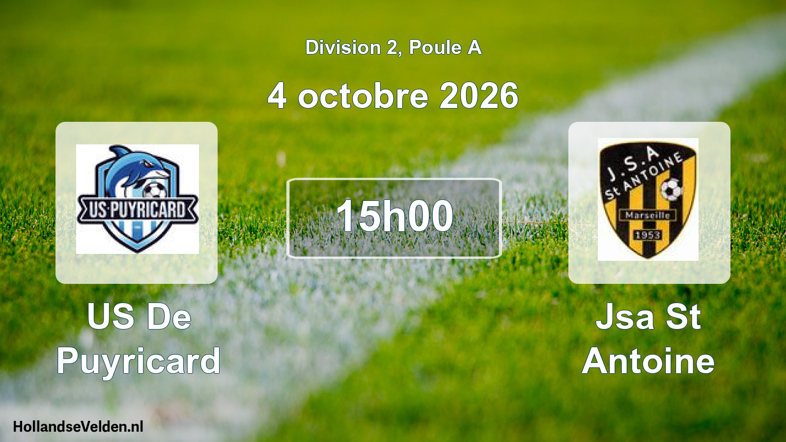 Match programmé: US De Puyricard - Jsa St Antoine (4 octobre 2026)
