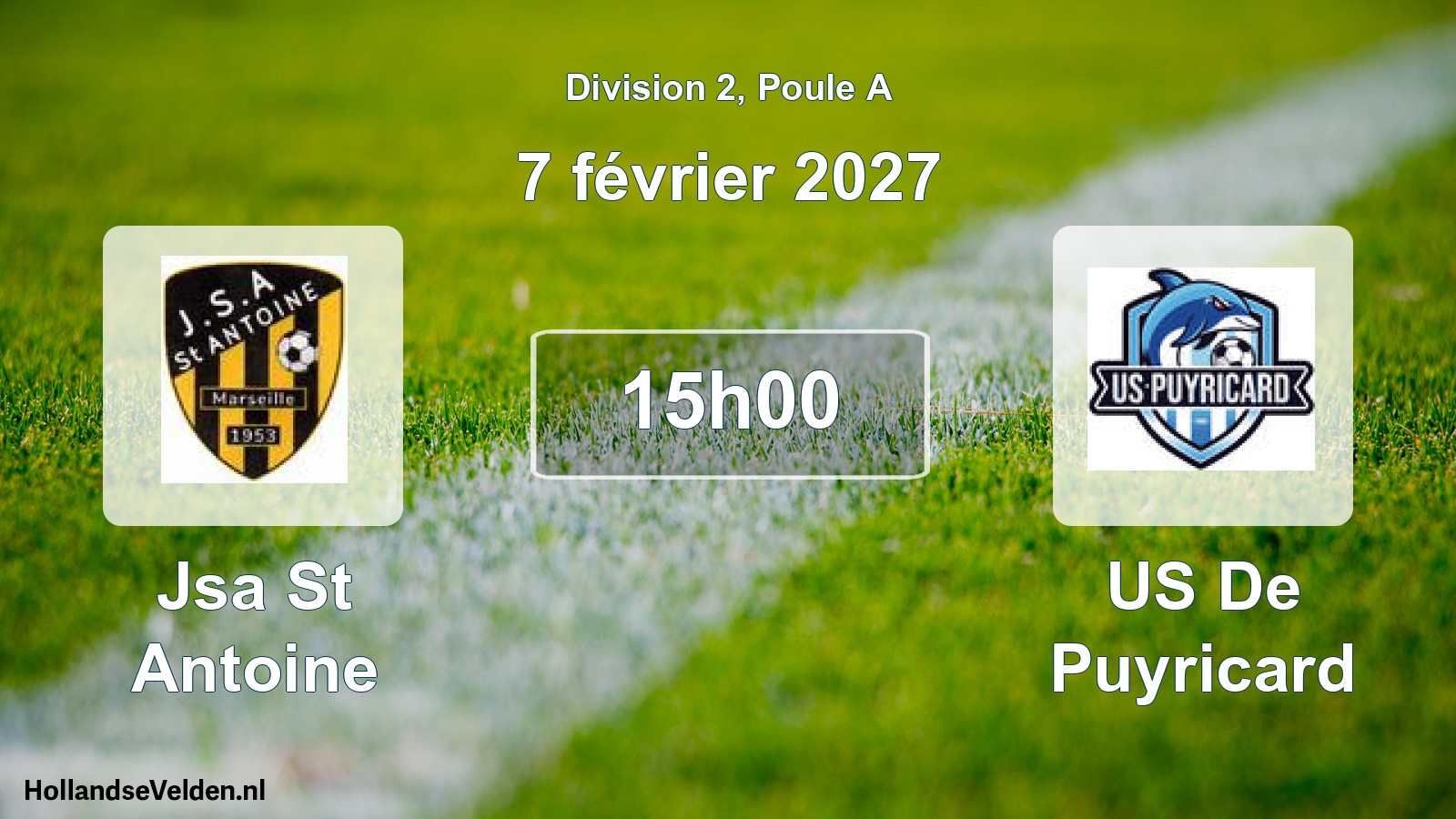 Match programmé: Jsa St Antoine - US De Puyricard (7 février 2027)