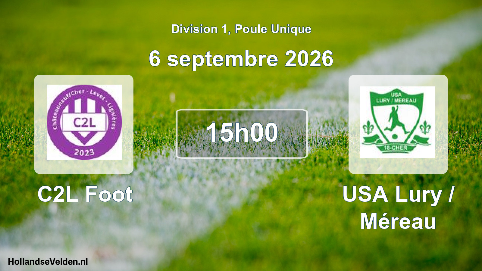 Scheduled Match: C2L Foot - USA Lury / Méreau (6 September 2026)