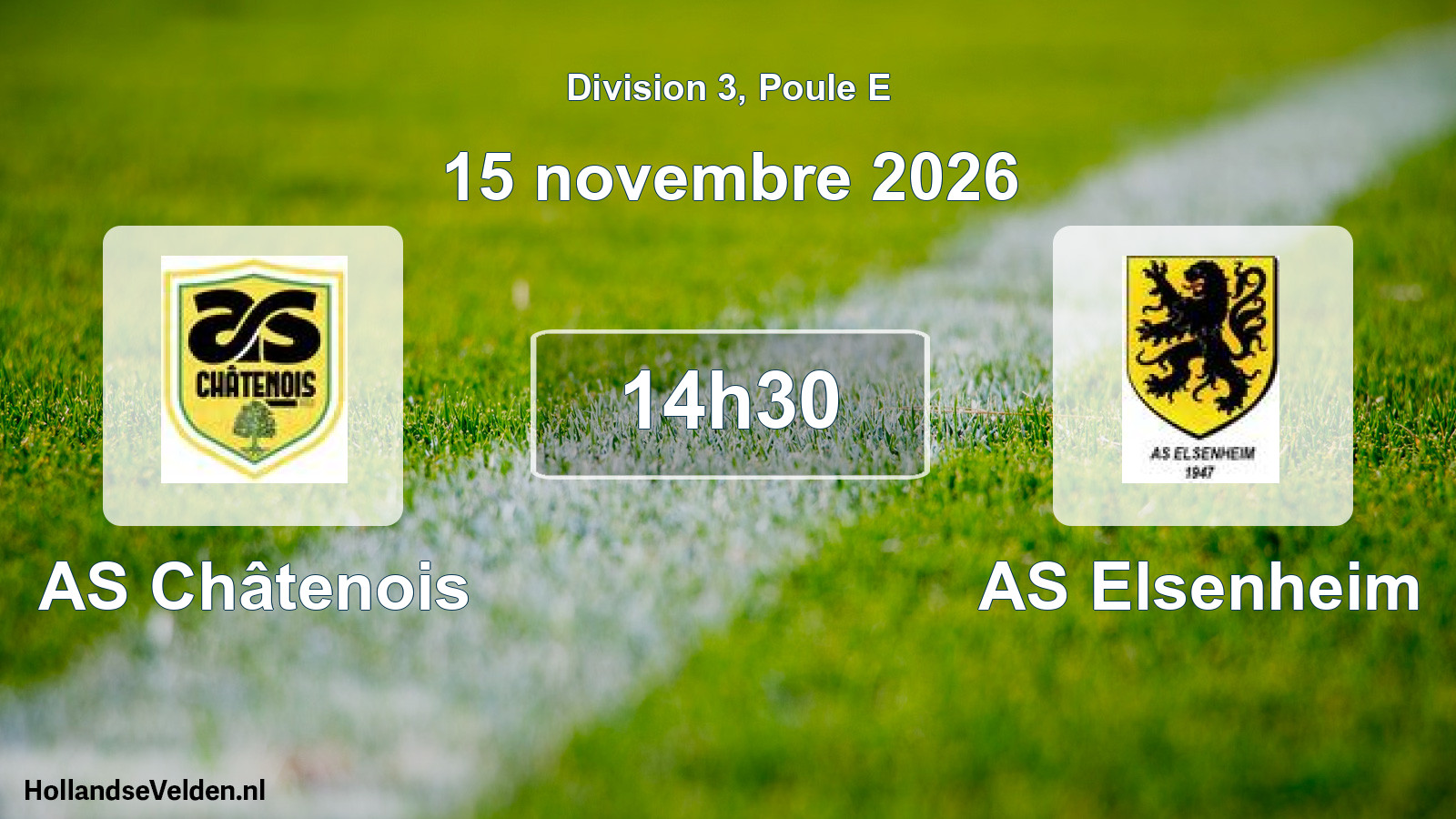 Scheduled Match: AS Châtenois - AS Elsenheim (15 November 2026)