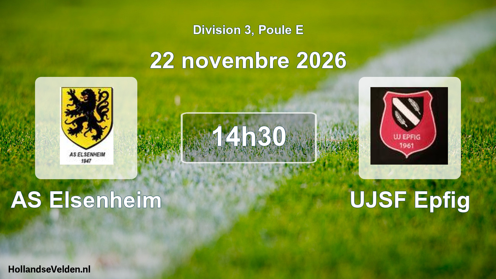 Geplande wedstrijd: AS Elsenheim - UJSF Epfig (22 november 2026)