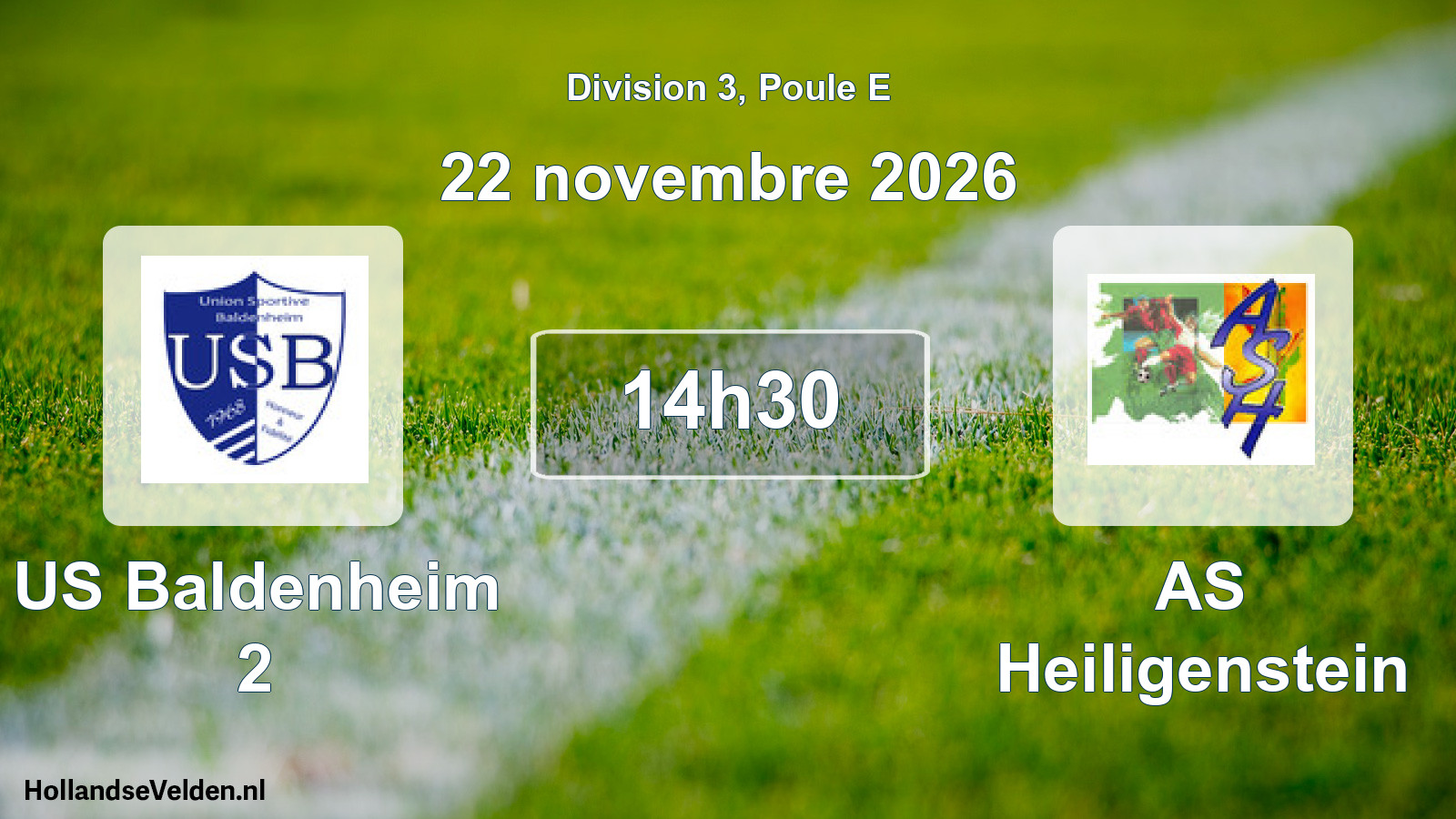 Scheduled Match: US Baldenheim 2 - AS Heiligenstein (22 November 2026)