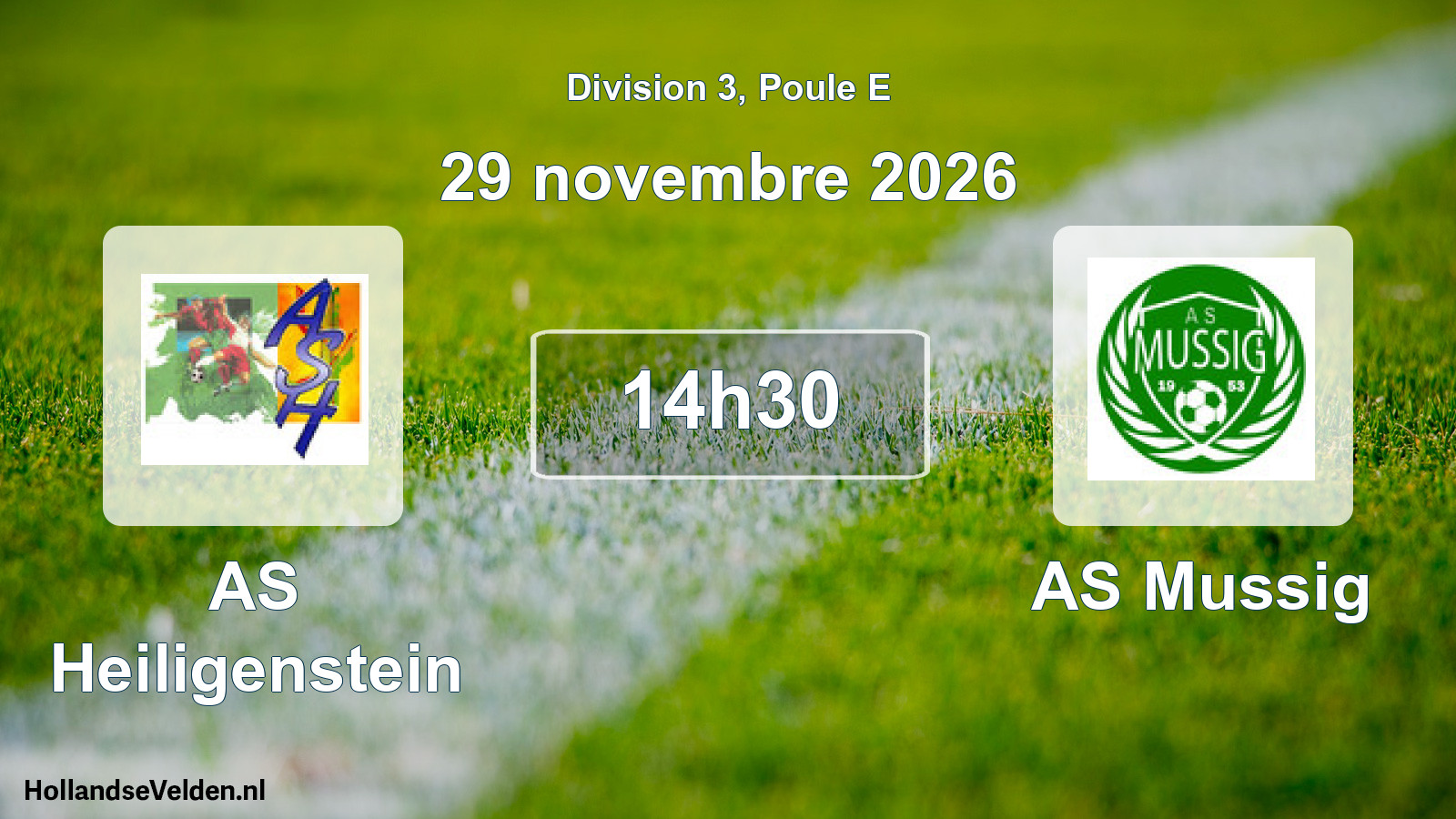 Scheduled Match: AS Heiligenstein - AS Mussig (29 November 2026)