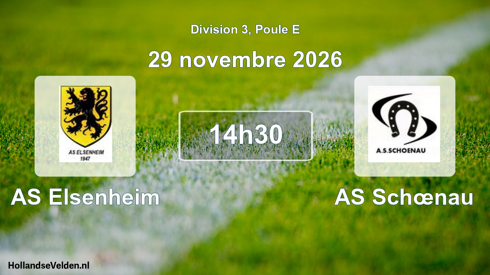 Scheduled Match: AS Elsenheim - AS Schœnau (29 November 2026)