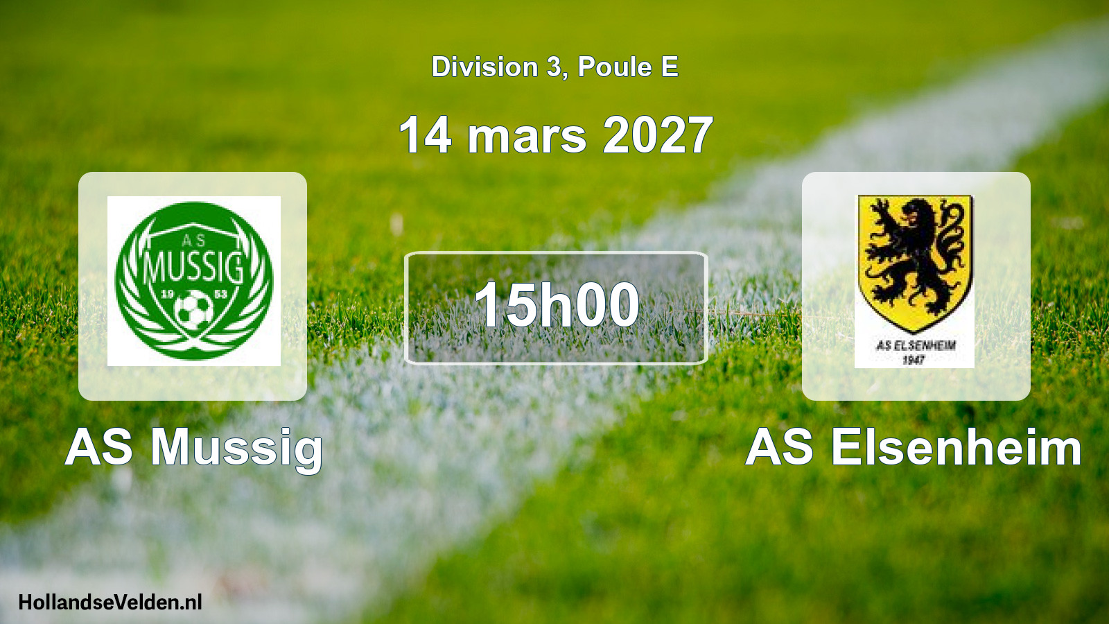 Scheduled Match: AS Mussig - AS Elsenheim (14 March 2027)