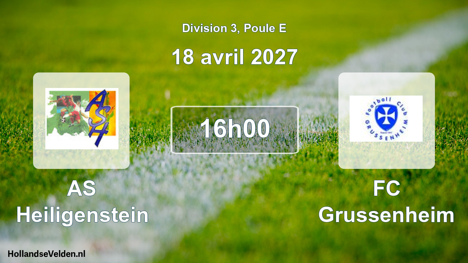 Scheduled Match: AS Heiligenstein - FC Grussenheim (18 April 2027)
