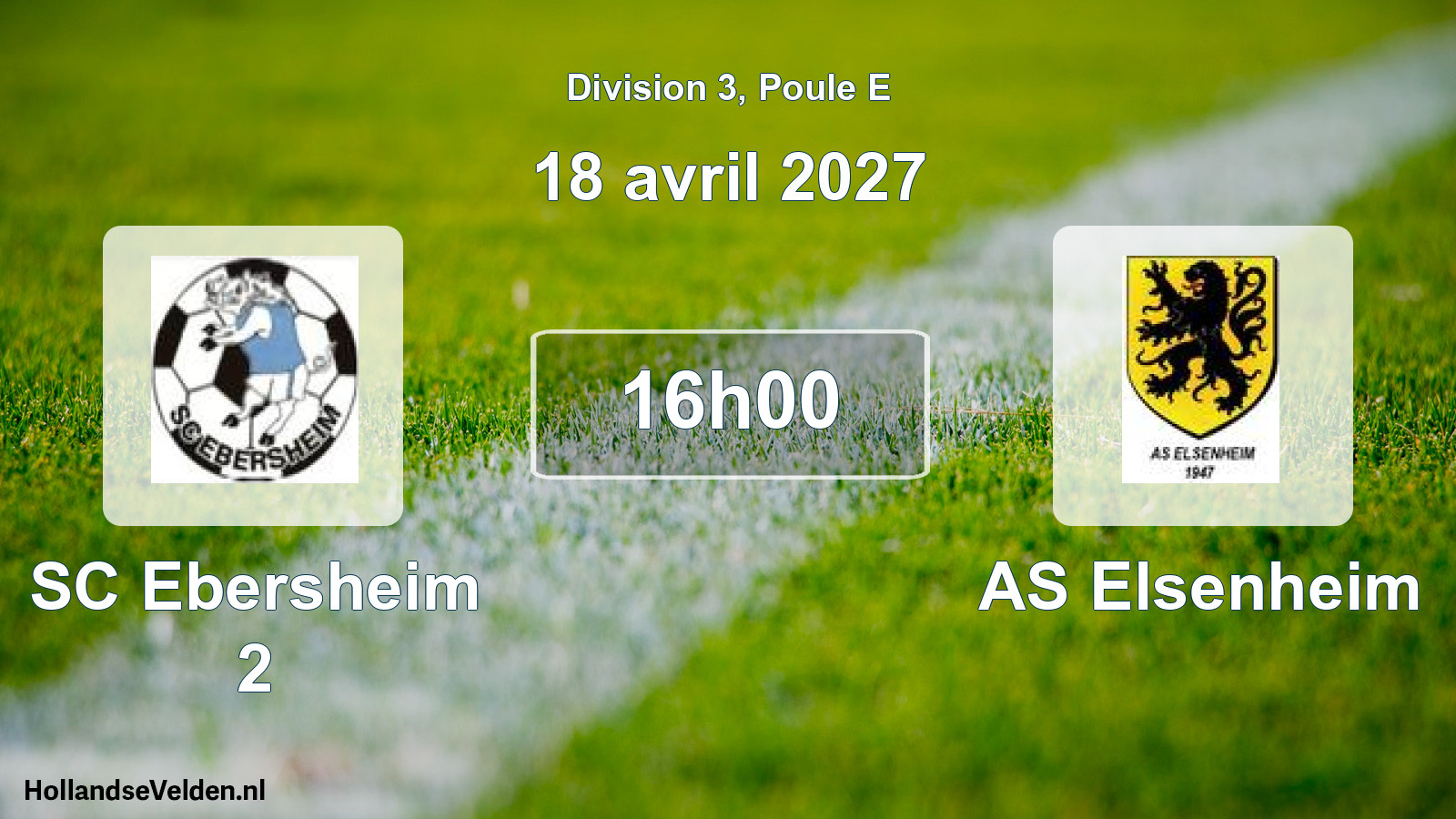 Scheduled Match: SC Ebersheim 2 - AS Elsenheim (18 April 2027)