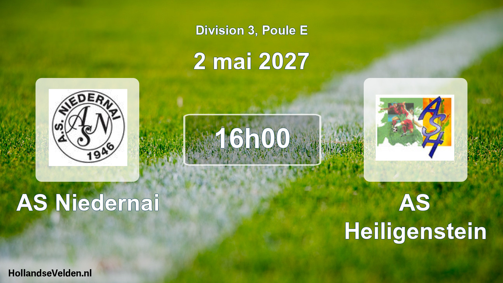 Scheduled Match: AS Niedernai - AS Heiligenstein (2 May 2027)