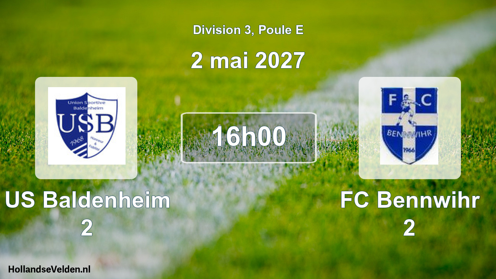 Scheduled Match: US Baldenheim 2 - FC Bennwihr 2 (2 May 2027)