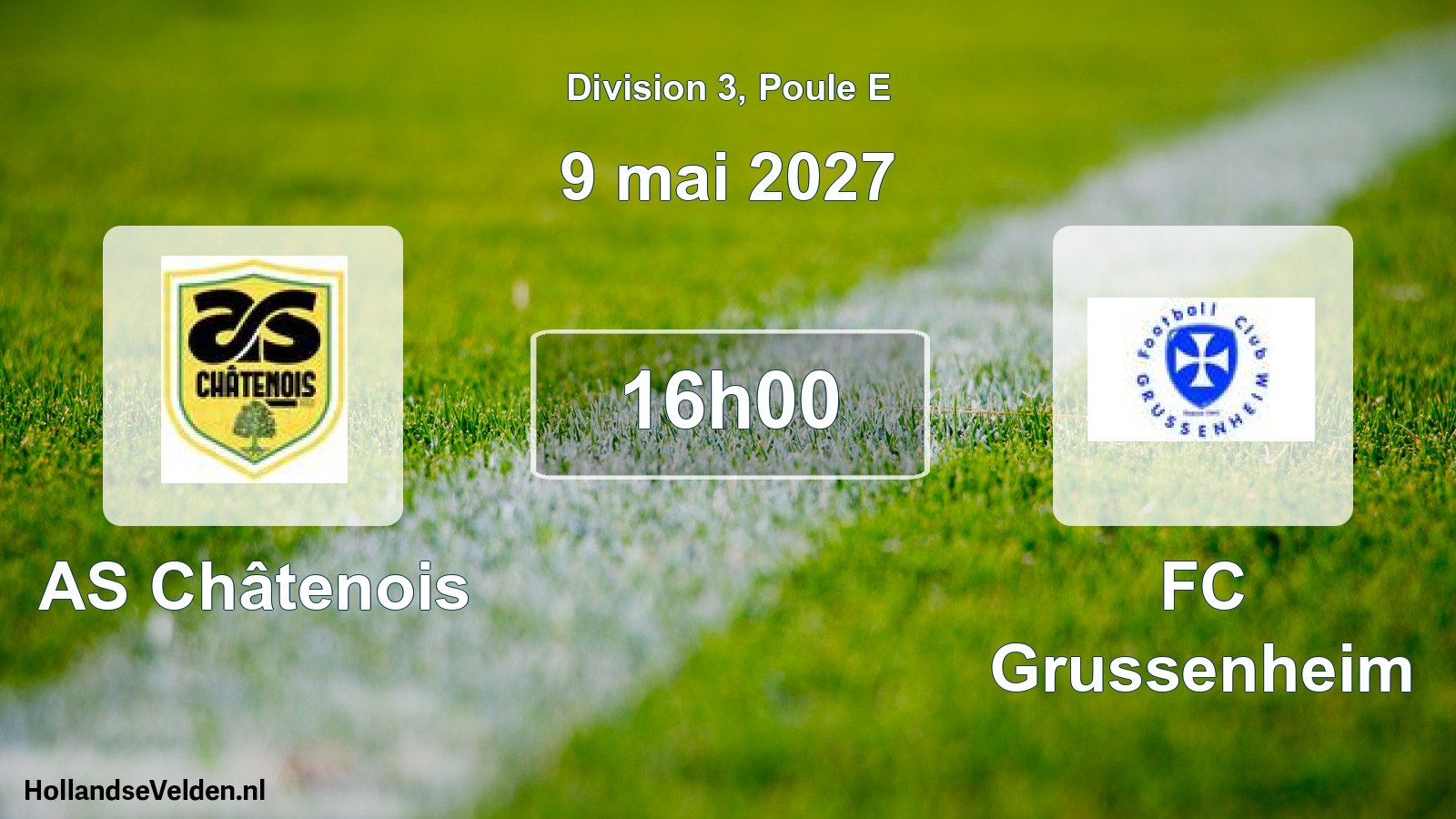 Match programmé: AS Châtenois - FC Grussenheim (9 mai 2027)