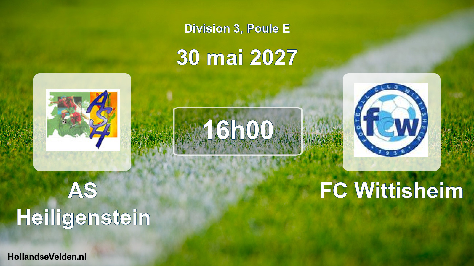 Geplande wedstrijd: AS Heiligenstein - FC Wittisheim (30 mei 2027)