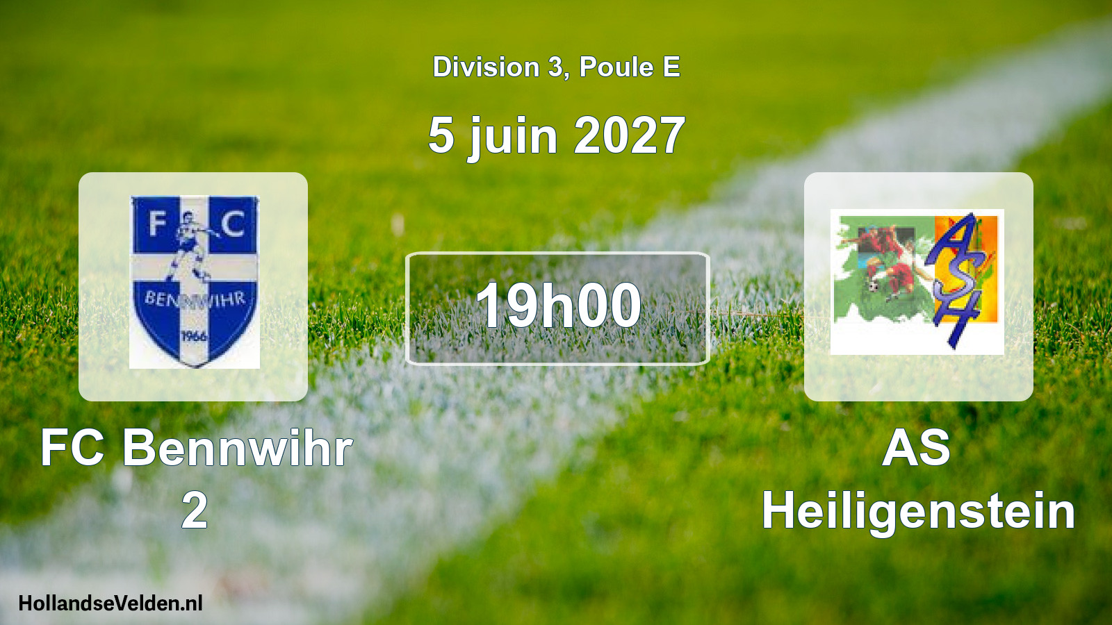 Scheduled Match: FC Bennwihr 2 - AS Heiligenstein (5 June 2027)