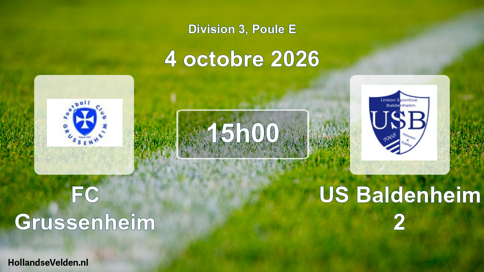 Geplande wedstrijd: FC Grussenheim - US Baldenheim 2 (4 oktober 2026)
