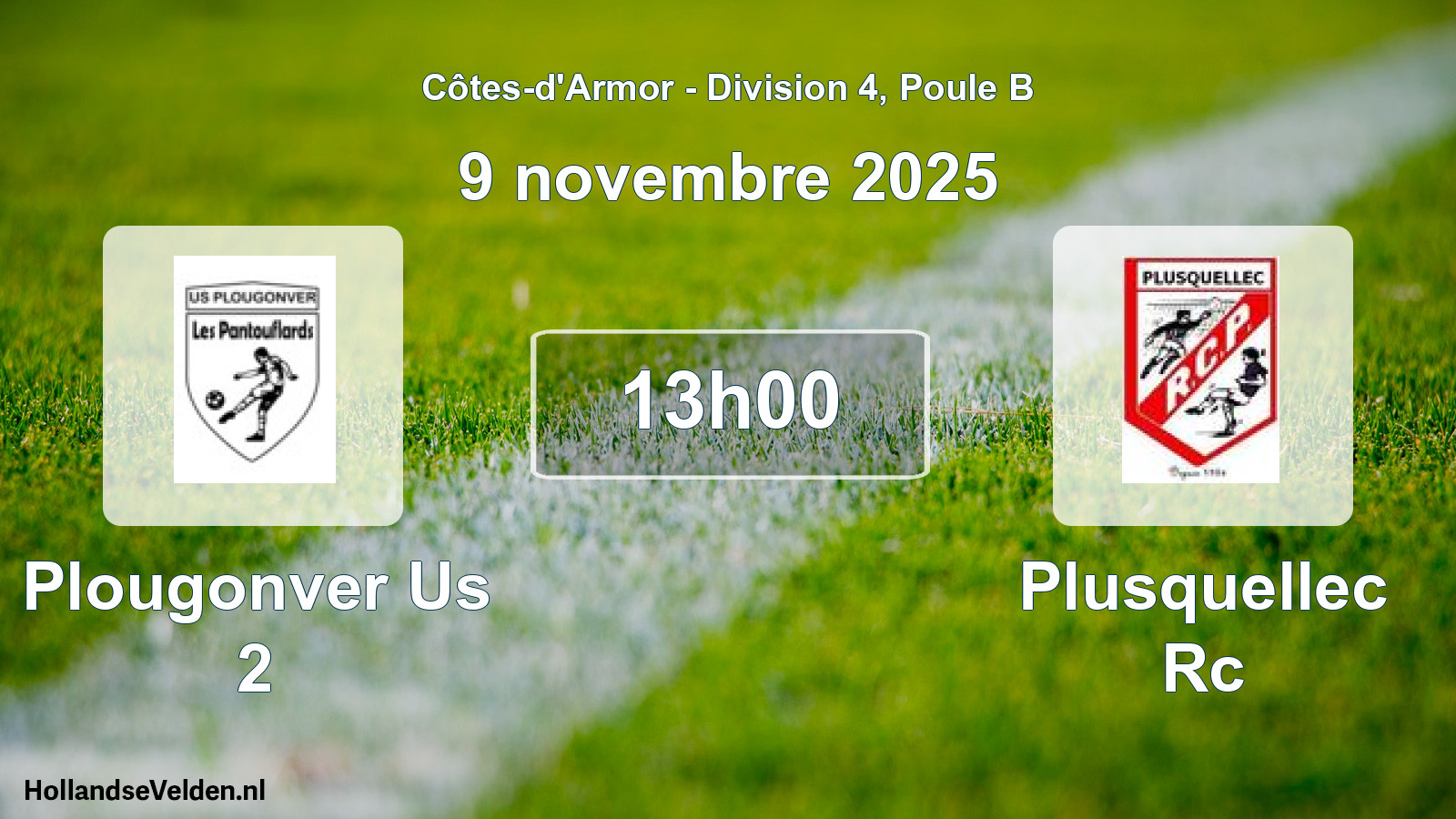 Scheduled Match: Plougonver Us 2 - Plusquellec Rc (9 November 2025)