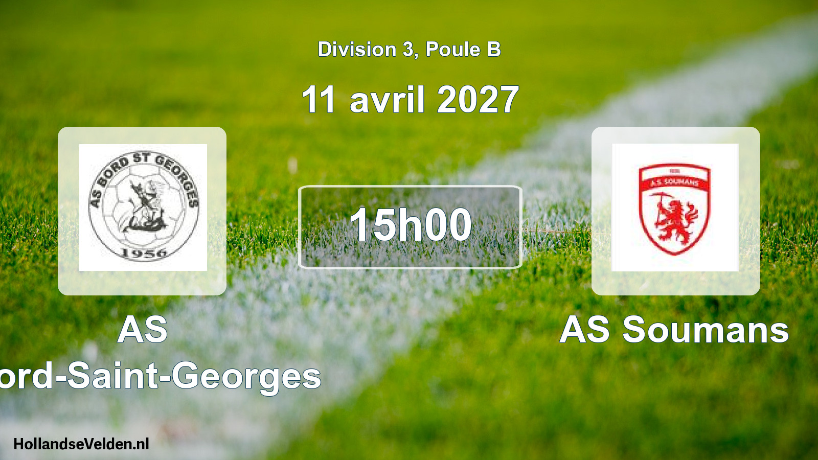 Scheduled Match: AS Bord-Saint-Georges - AS Soumans (11 April 2027)