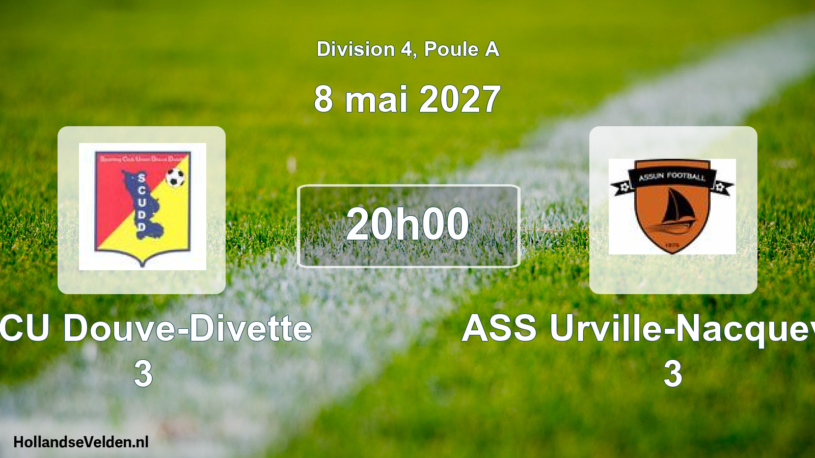 Match programmé: SCU Douve-Divette 3 - ASS Urville-Nacqueville 3 (8 mai 2027)
