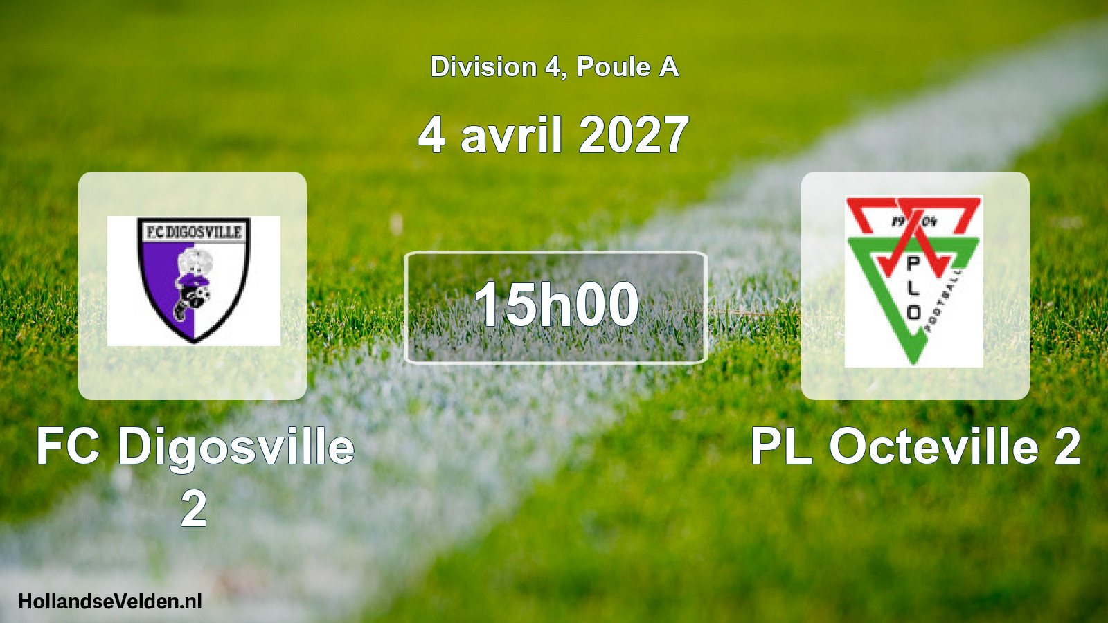Match programmé: FC Digosville 2 - PL Octeville 2 (4 avril 2027)